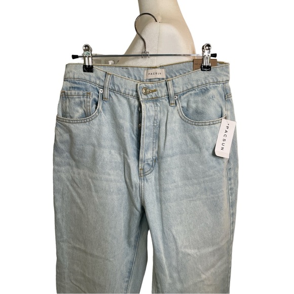 PACSUN DAD JEANS. NWT. LIGHT WASH. HIGH WAISTED. Size 27 - Picture 3 of 9